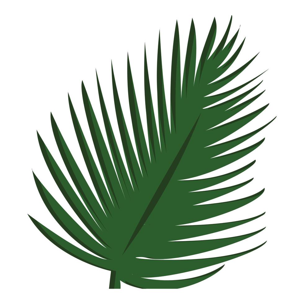 palm boom blad icoon, tekenfilm stijl vector