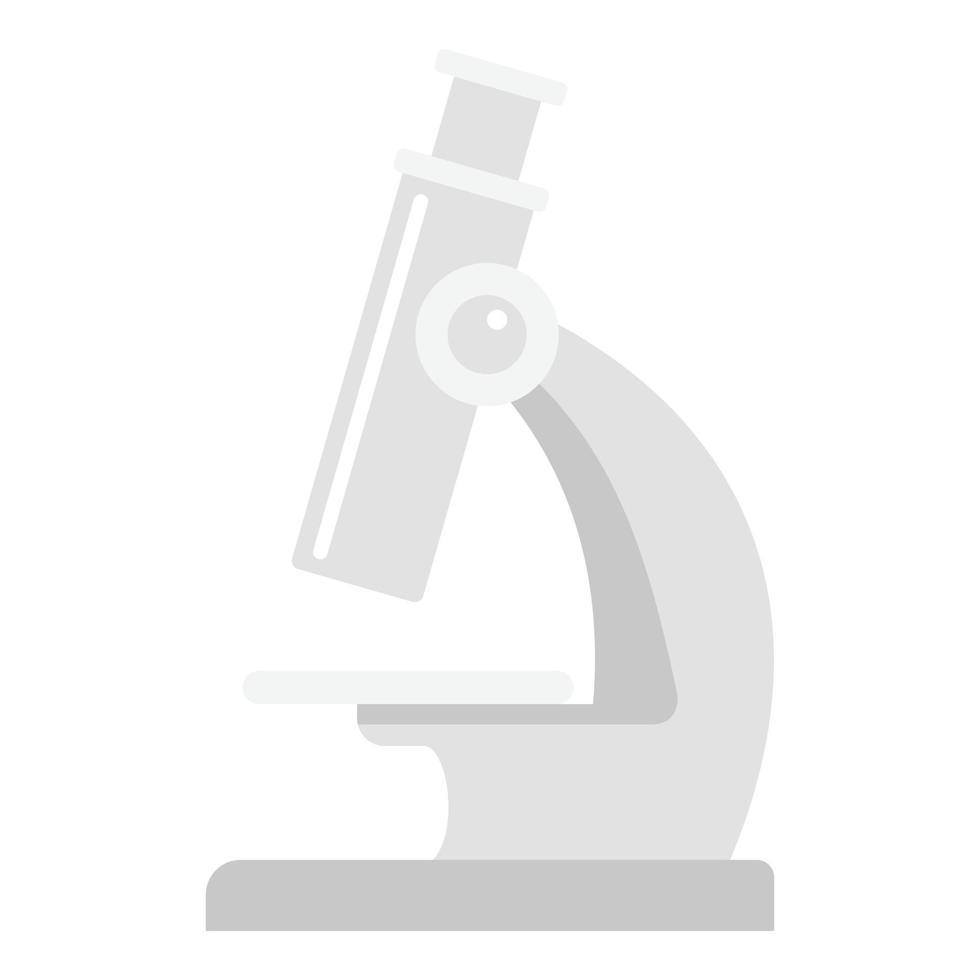 laboratorium microscoop icoon, vlak stijl vector