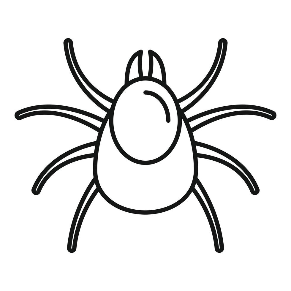 insect mijt icoon, schets stijl vector