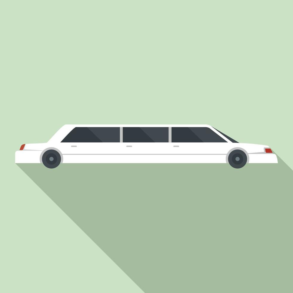 modern limousine icoon, vlak stijl vector