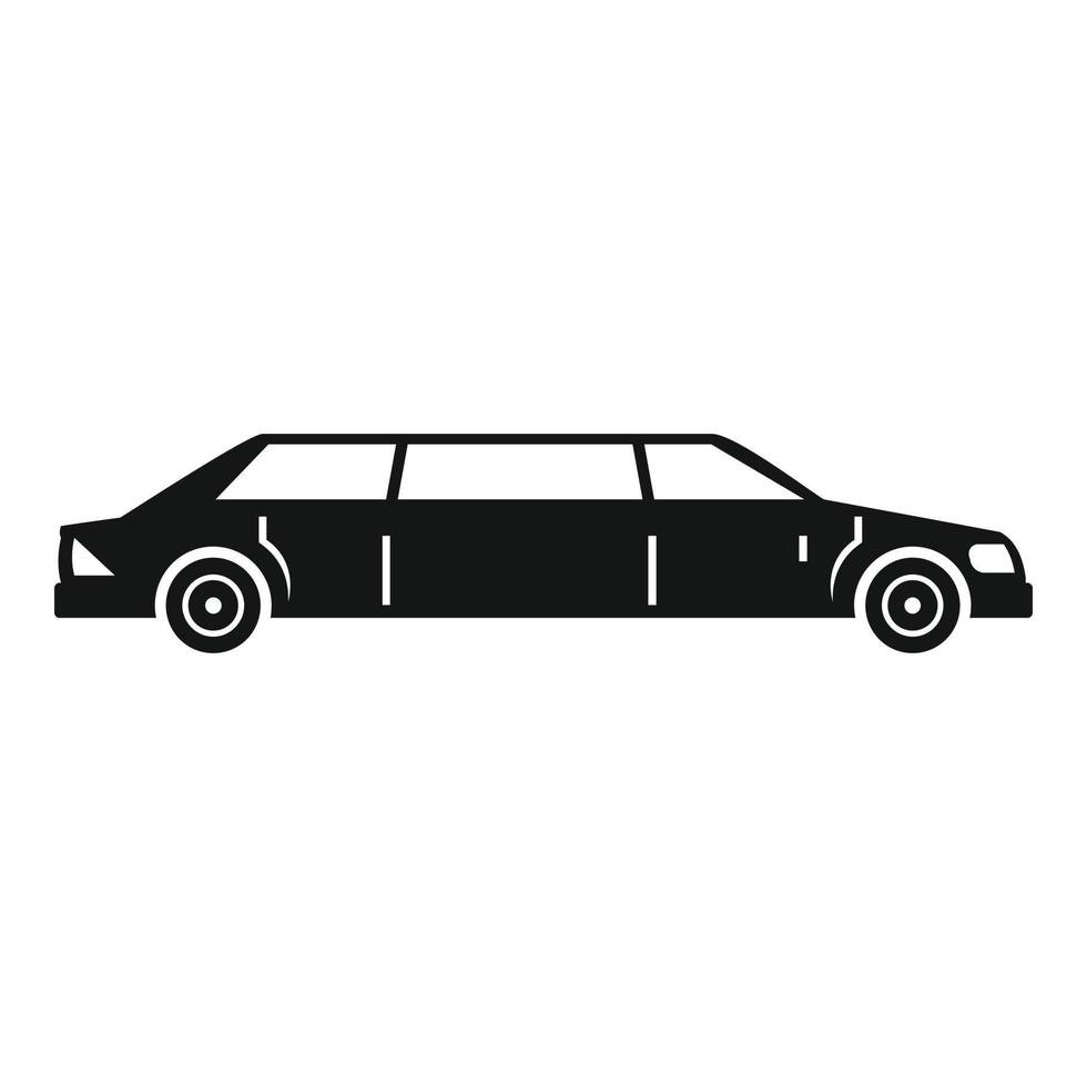 limousine icoon, gemakkelijk stijl vector