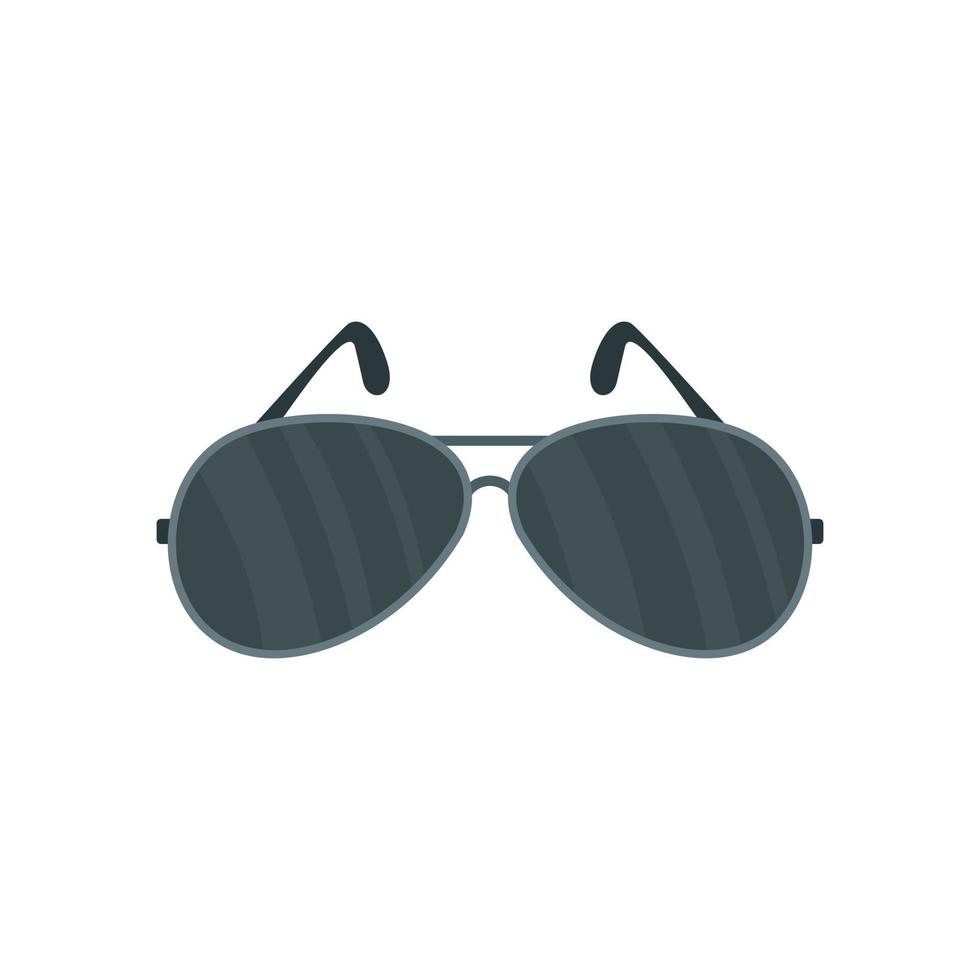 Politie bril icoon, vlak stijl vector