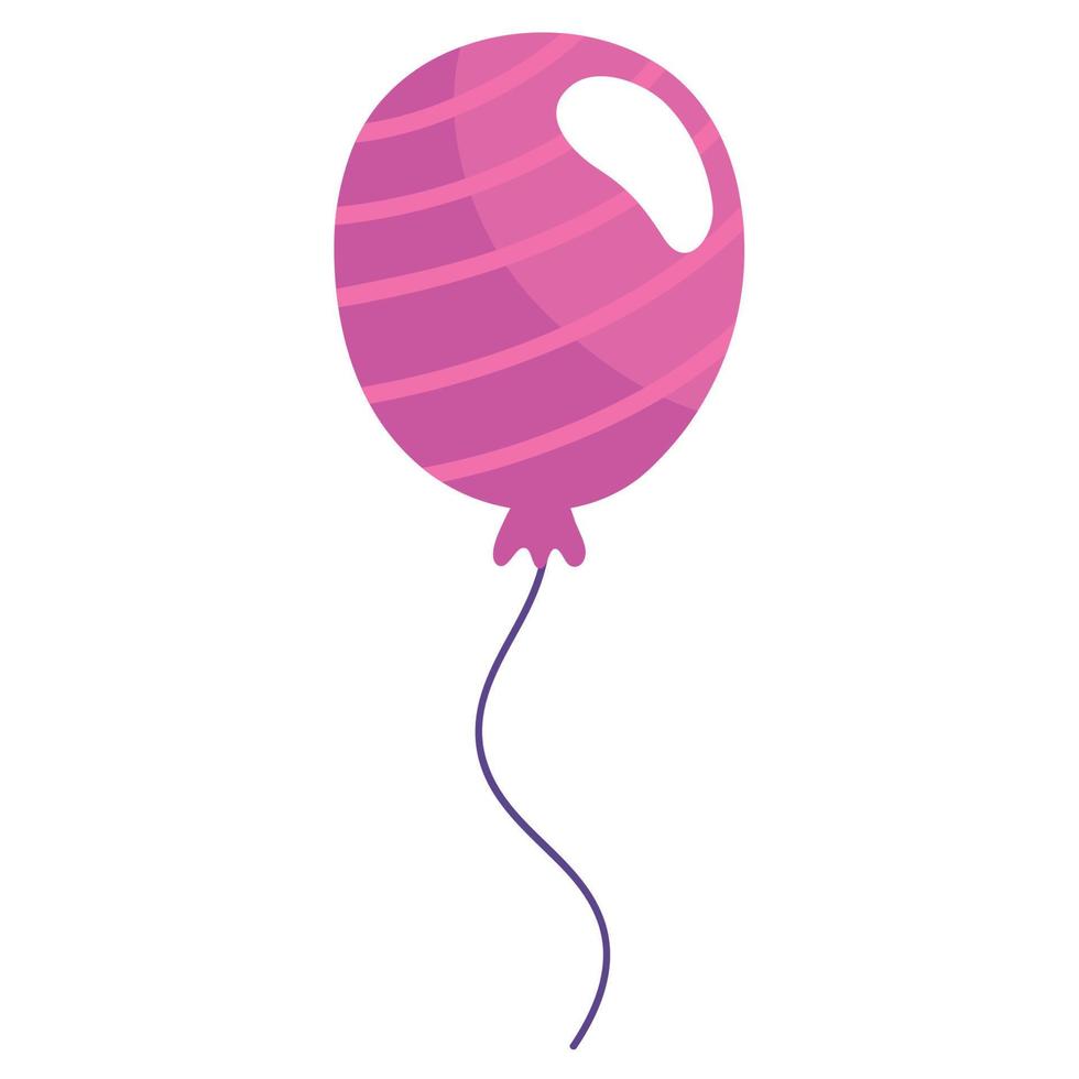 roze ballon helium drijvend vector