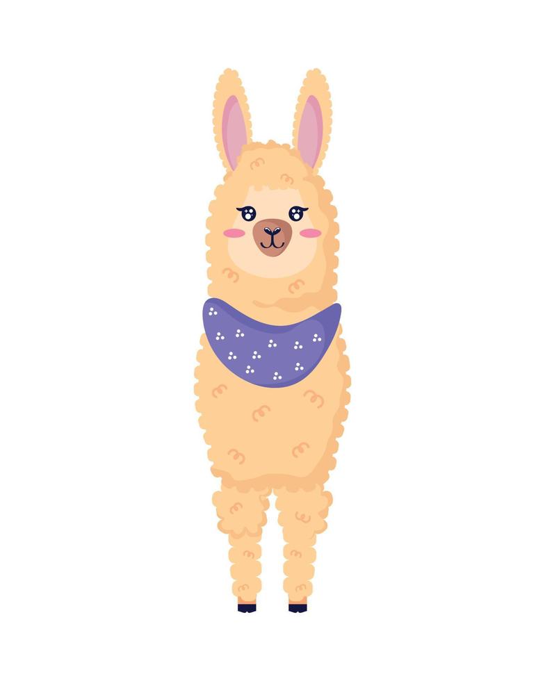 lama vervelend Purper hoofddoek vector