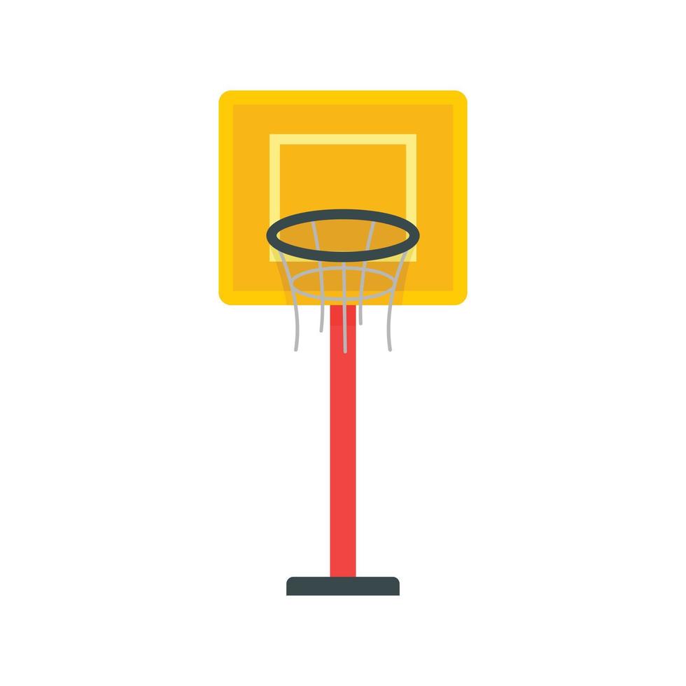 basketbal toren icoon, vlak stijl vector