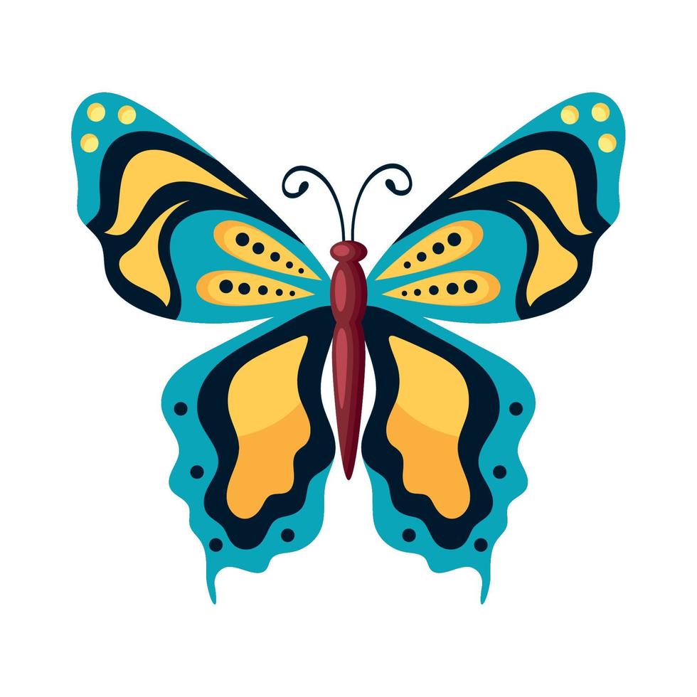schoonheid vlinder insect vliegend vector