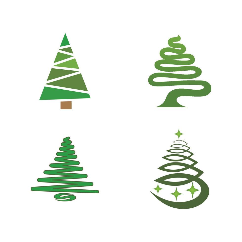 cartoon kerstboom vector