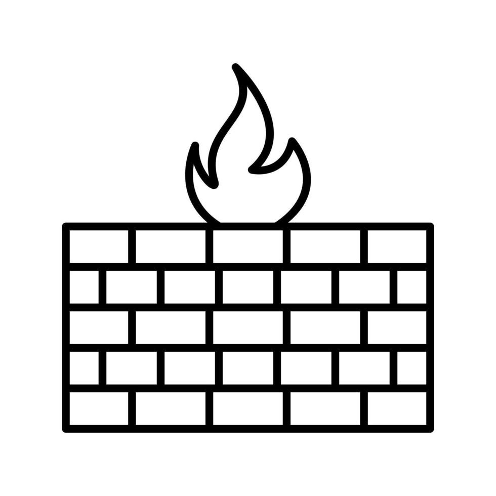 firewall vector pictogram