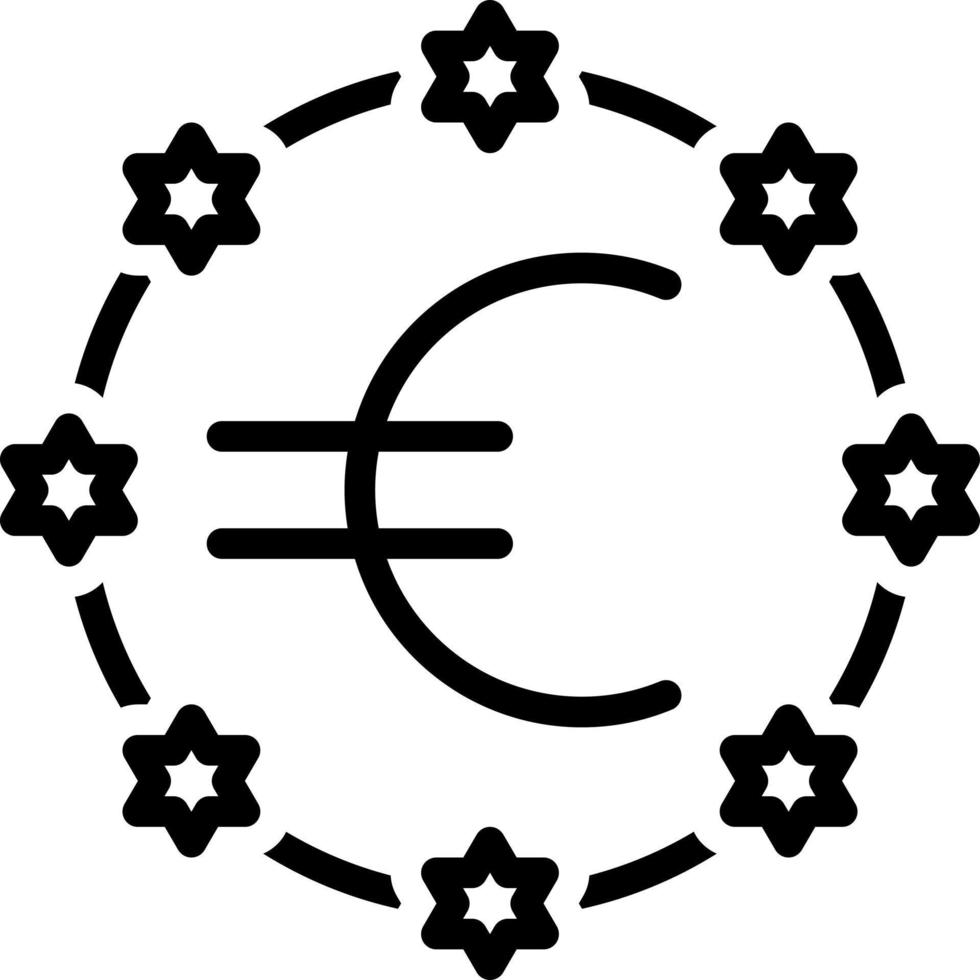 lijn icoon voor Europese vector