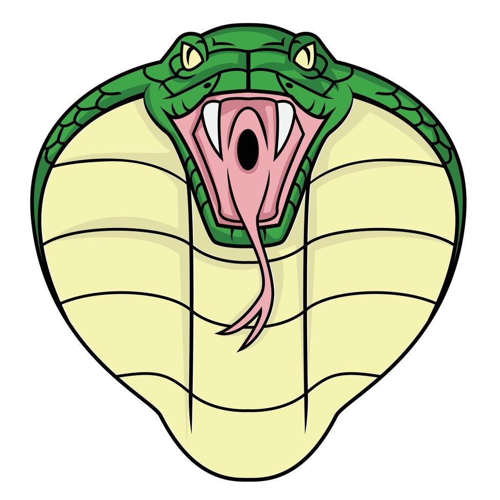 cobra hoofd illustratie vector