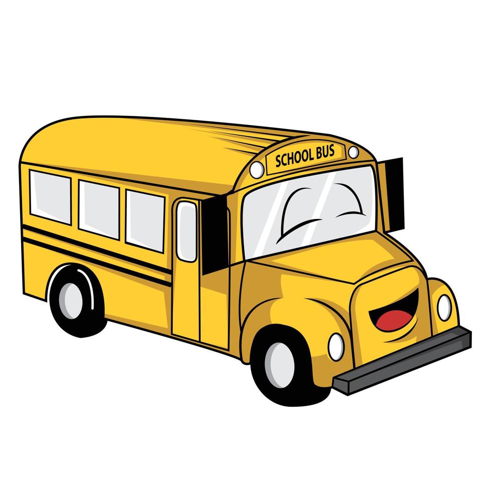 school- bus tekenfilm illustratie vector