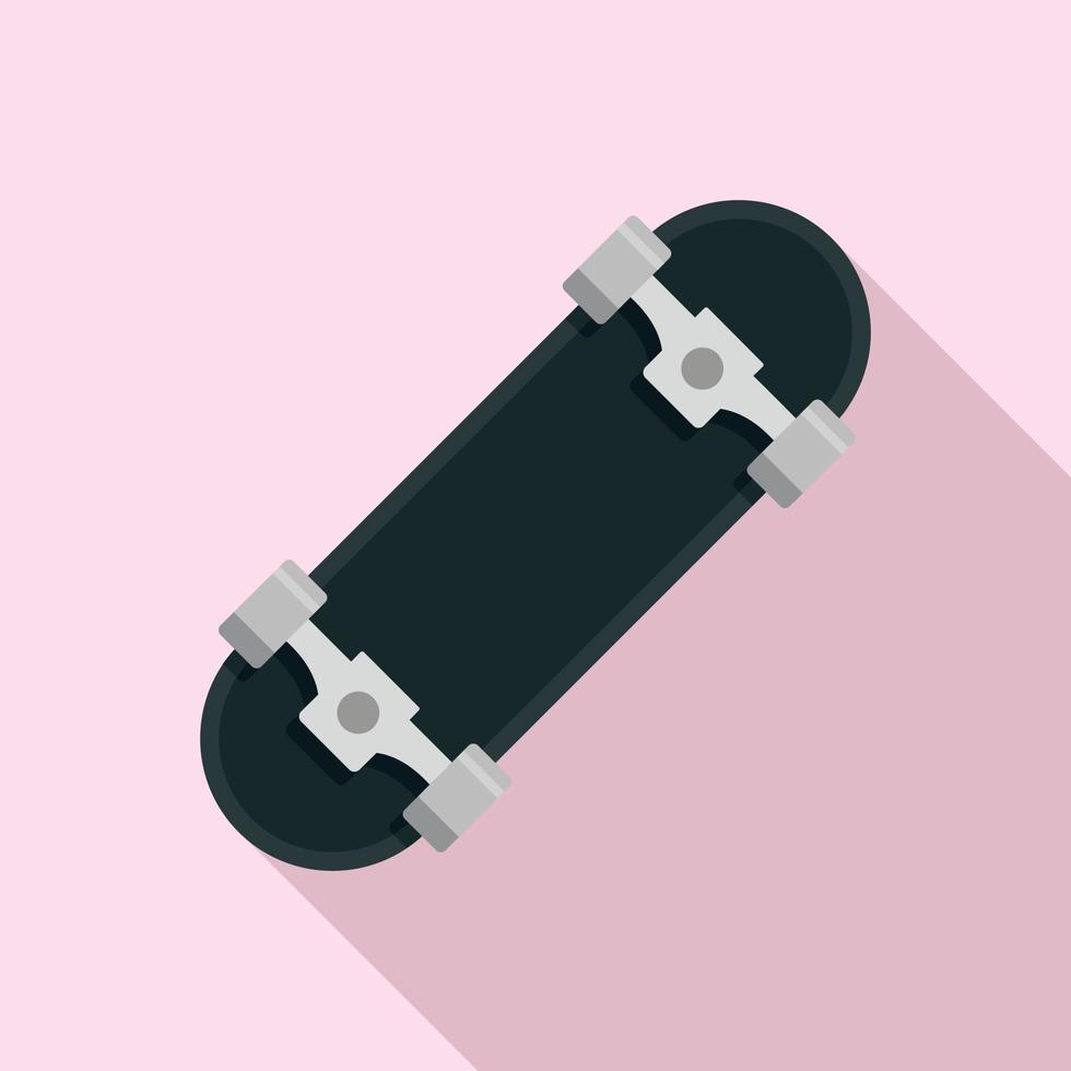 metaal wiel skateboard icoon, vlak stijl vector