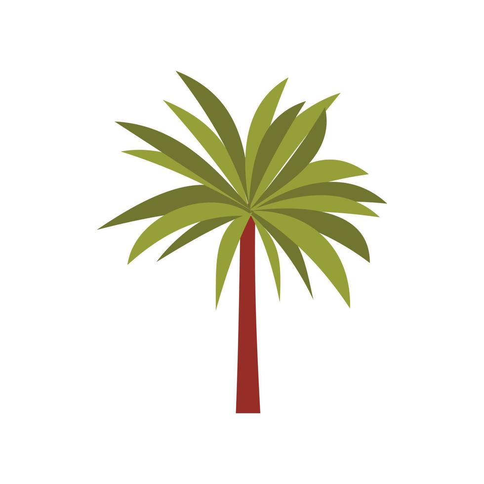 palma icoon, vlak stijl vector