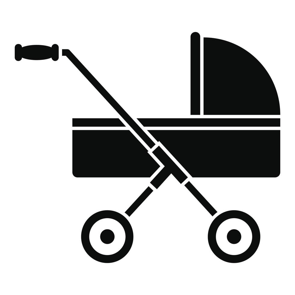 modern baby vervoer icoon, gemakkelijk stijl vector