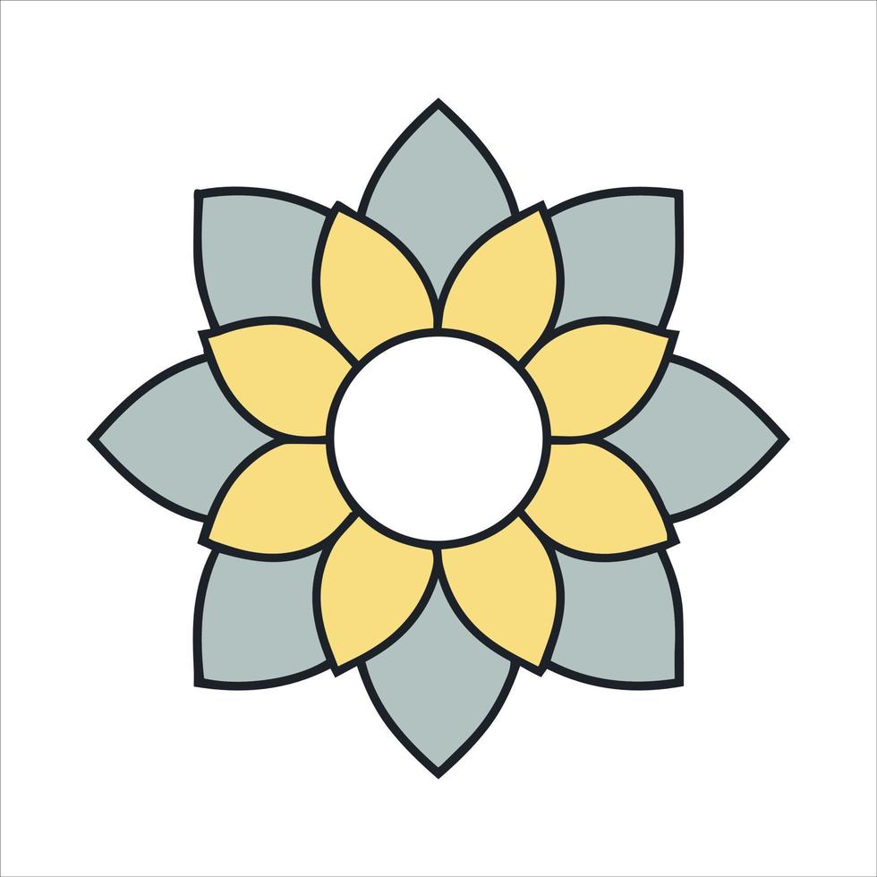 bloem gemakkelijk elegant logo illustratie vector