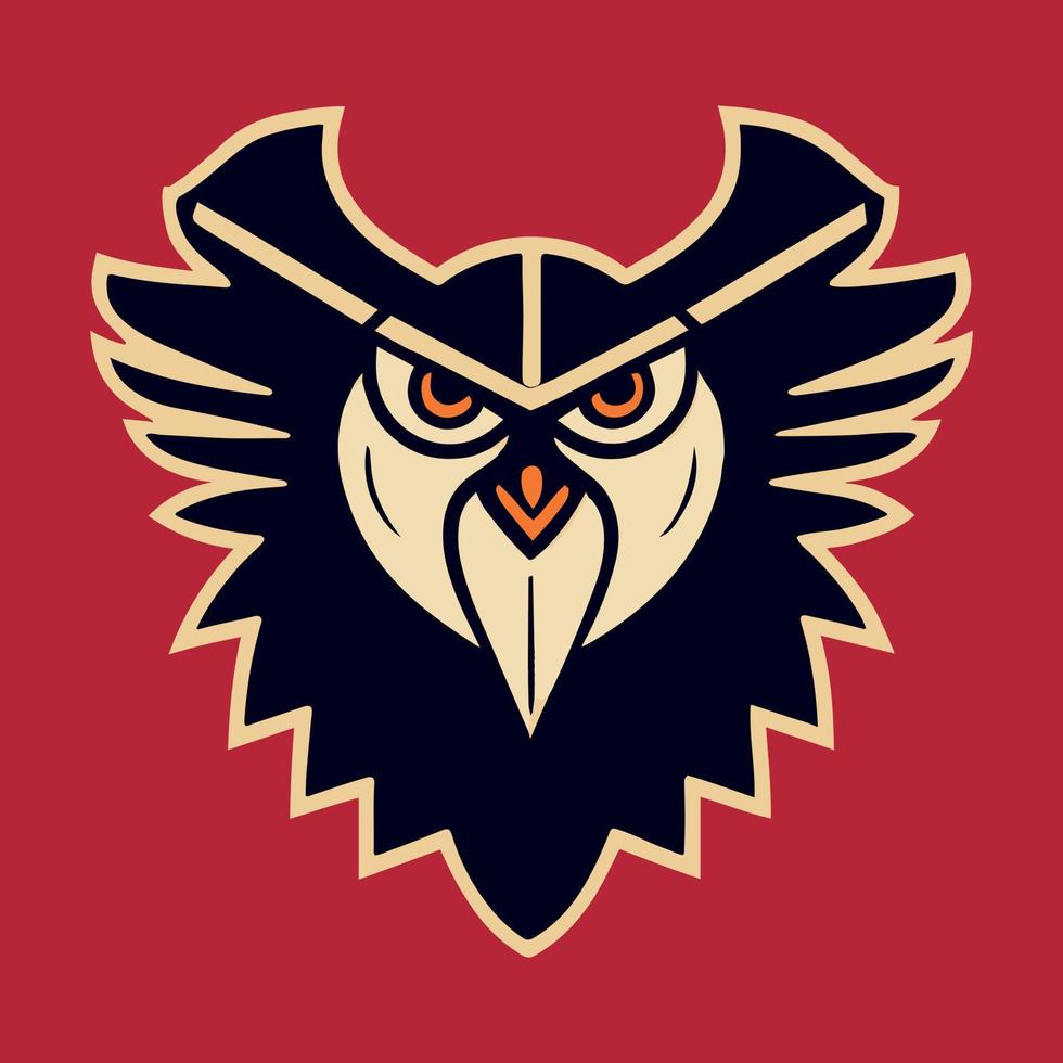 vogel, adelaar valk logo voor sport- team mascotte embleem. vector