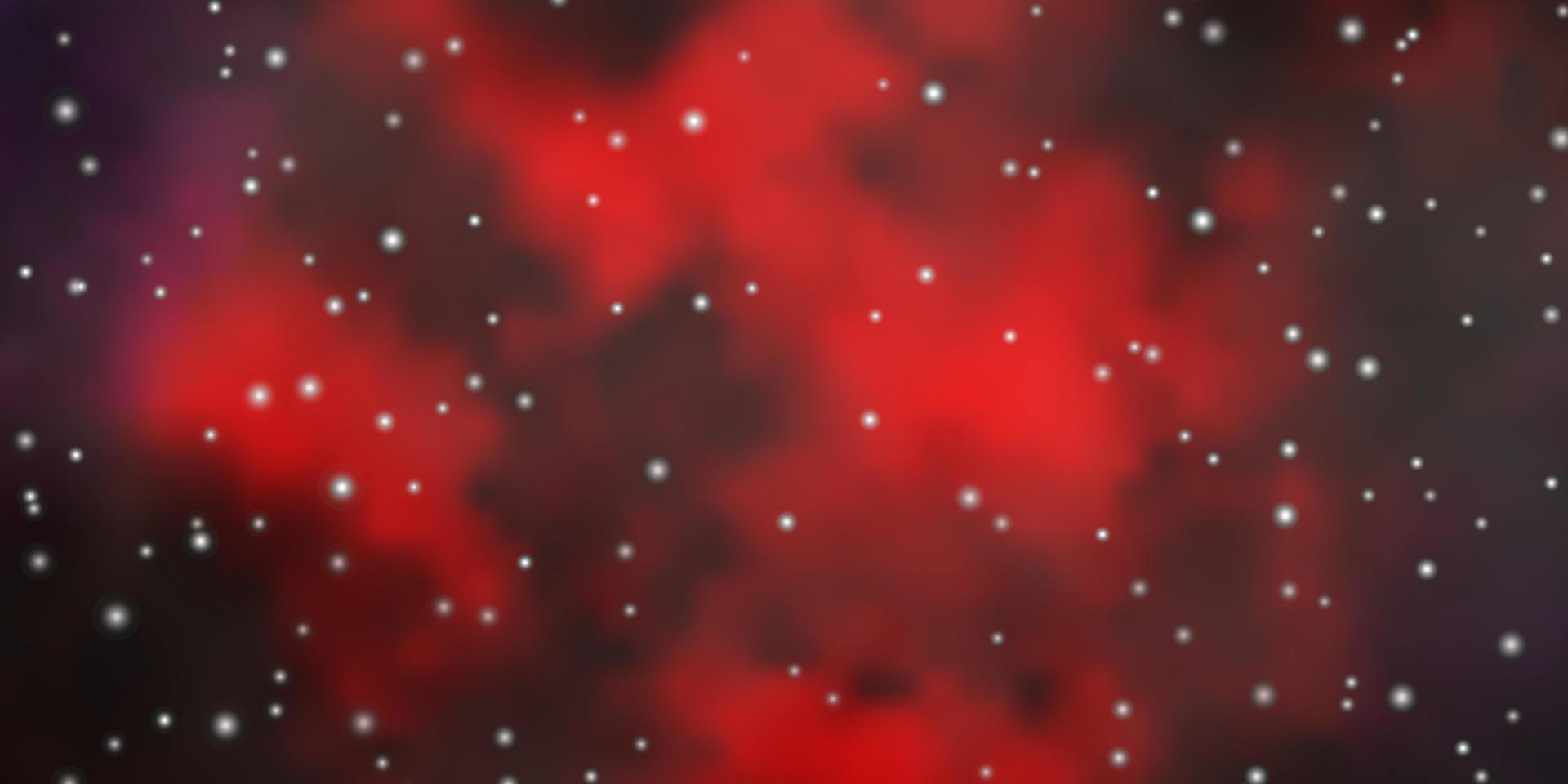 donkerroze, rode vectorachtergrond met kleurrijke sterren. vector