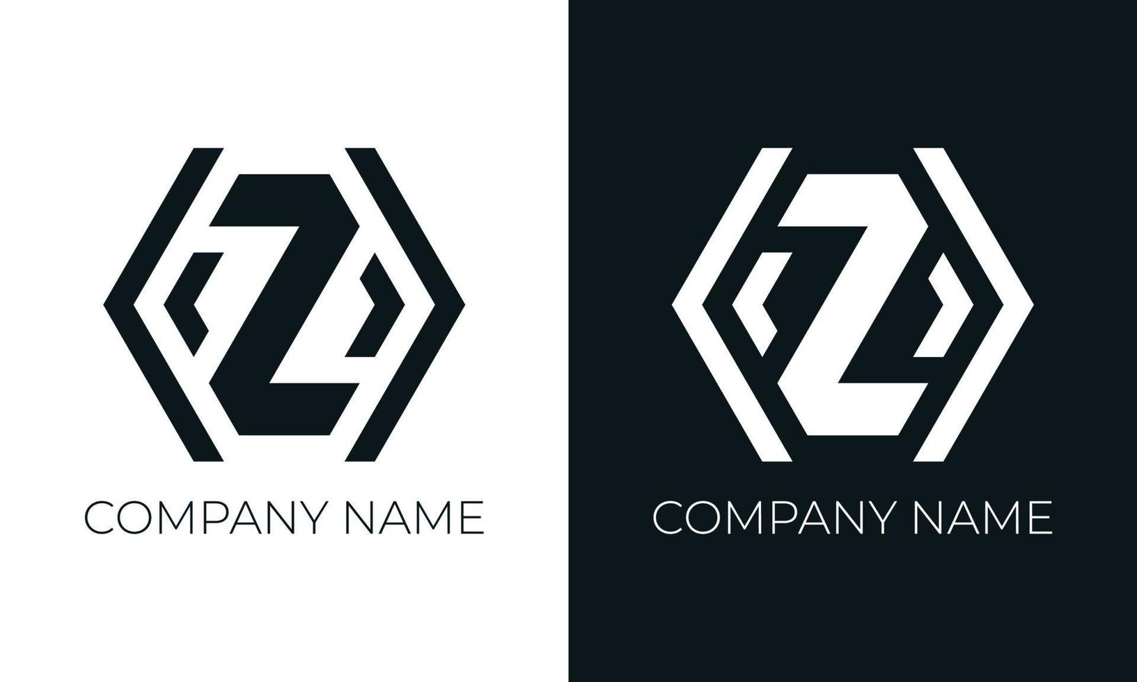 eerste brief z logo vector ontwerp sjabloon. creatief modern modieus z typografie en zwart kleuren.