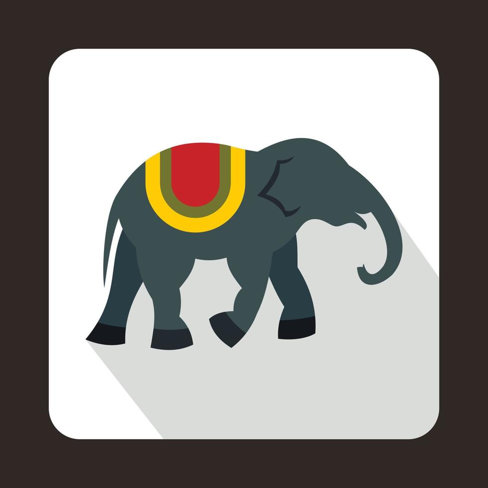 olifant icoon in vlak stijl vector