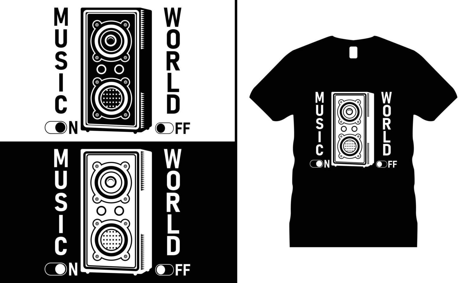 muziek- motiverende t-shirt ontwerp vector. gebruik voor t-shirt, mokken, stickers, enz. vector