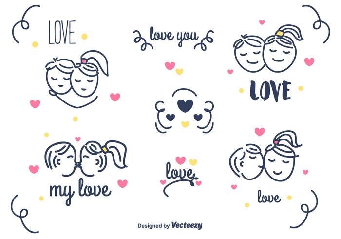 Liefde Vector Set