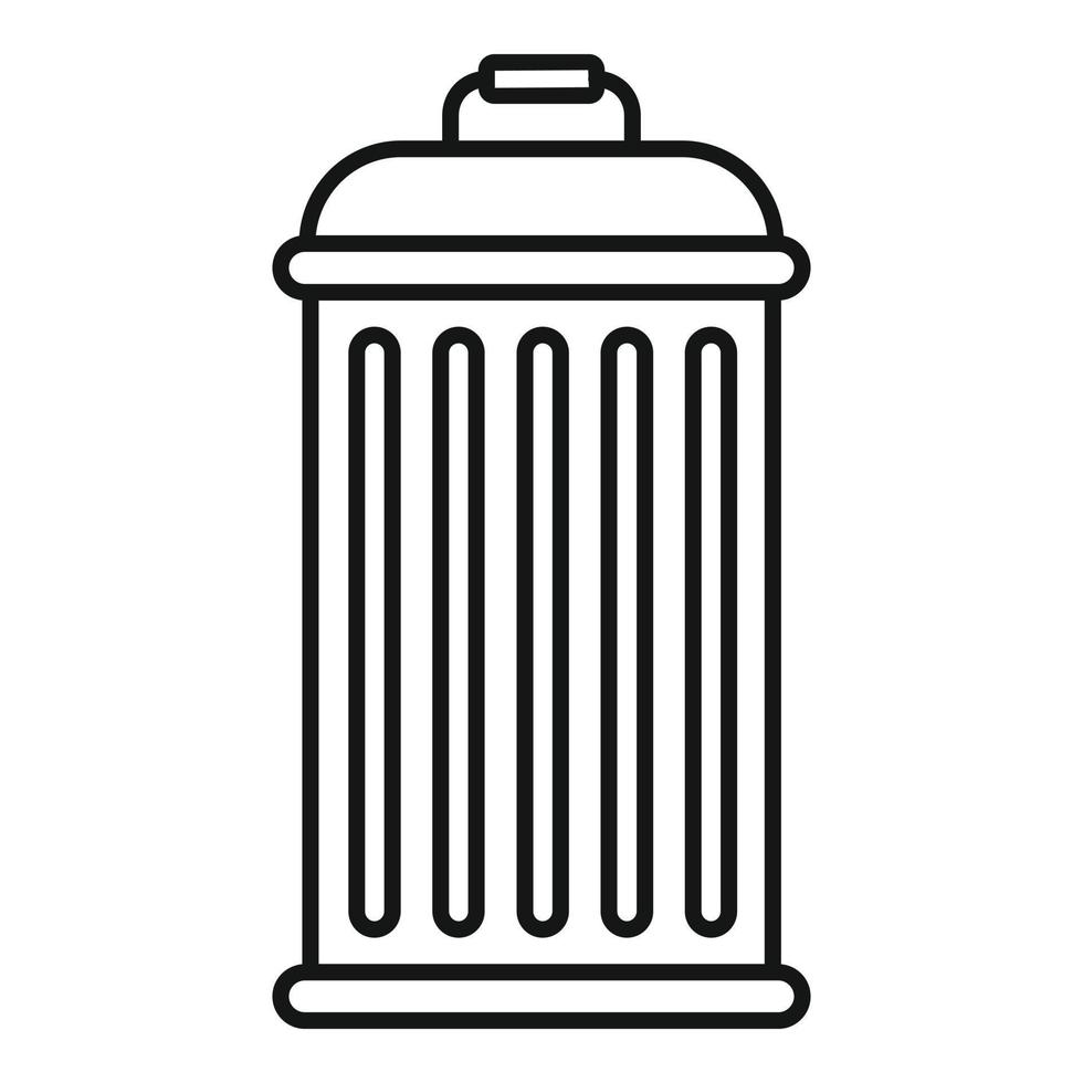 recycle bak icoon, schets stijl vector