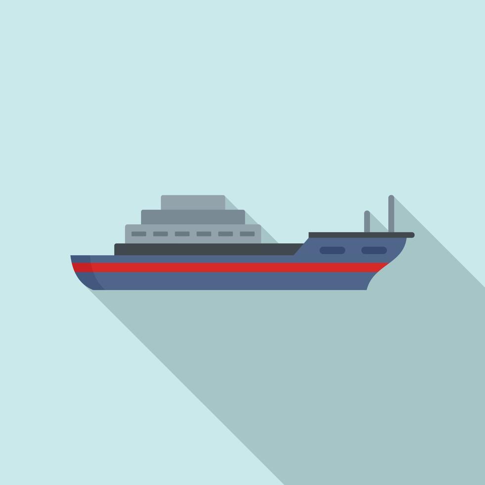 lading schip icoon, vlak stijl vector