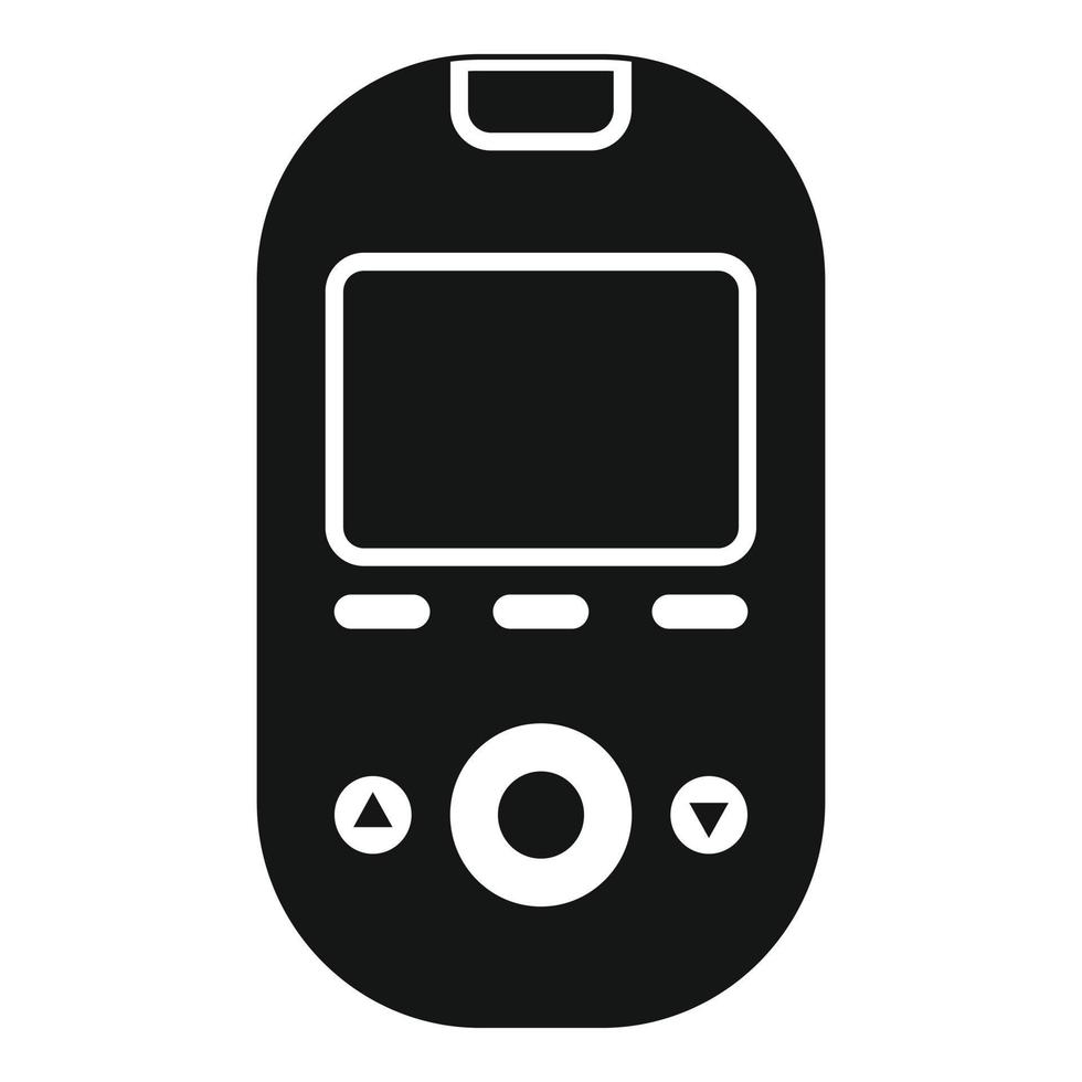 glucometer gereedschap icoon, gemakkelijk stijl vector