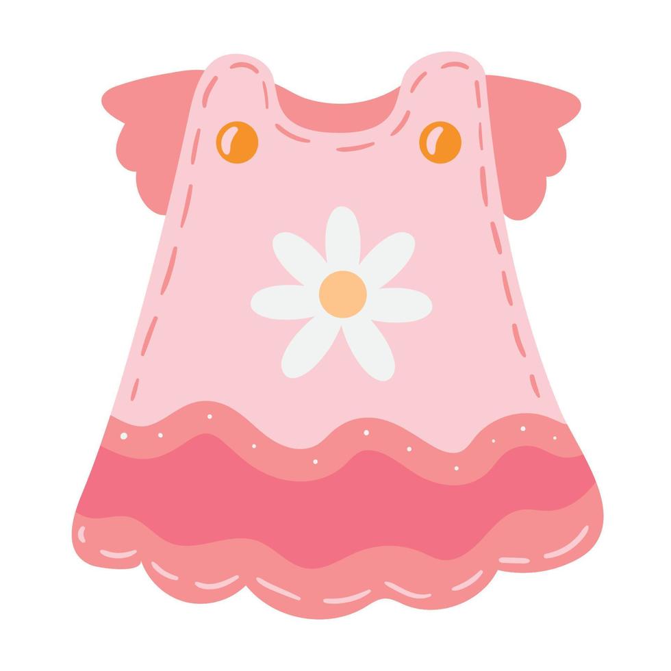 baby roze jurk medeplichtig vector