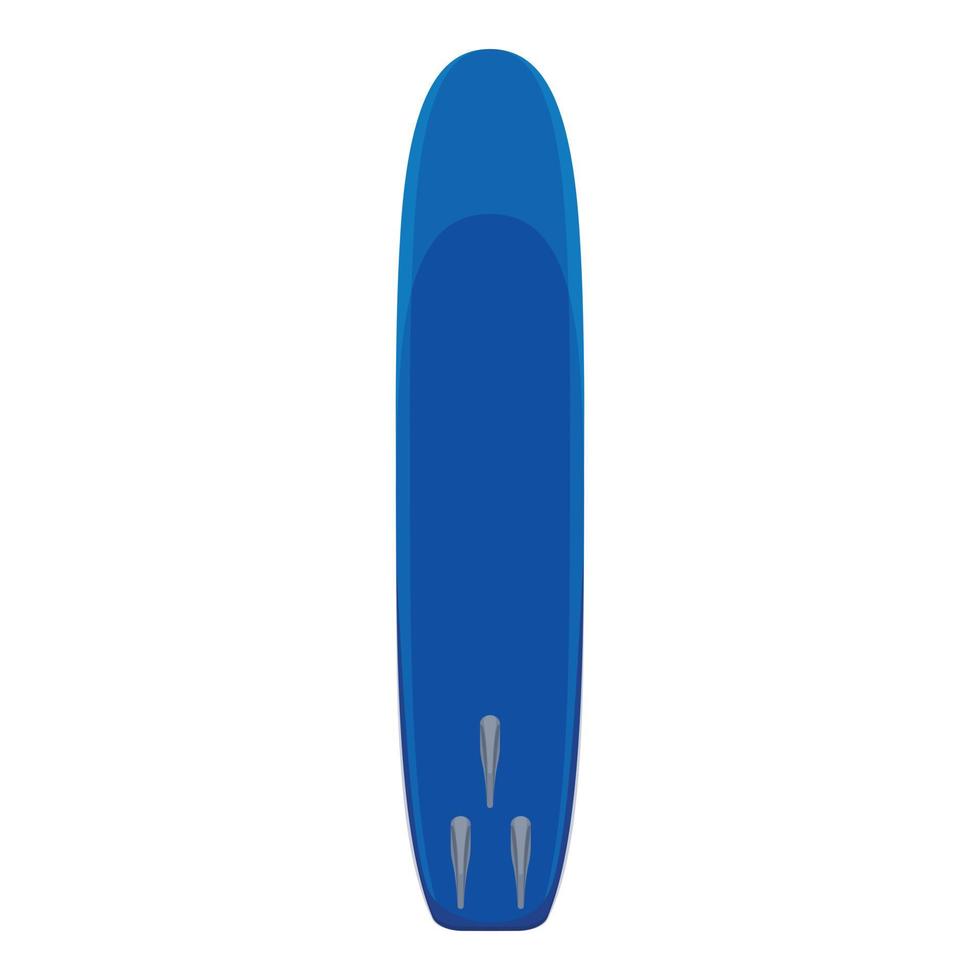 blauw surfboard icoon, tekenfilm stijl vector