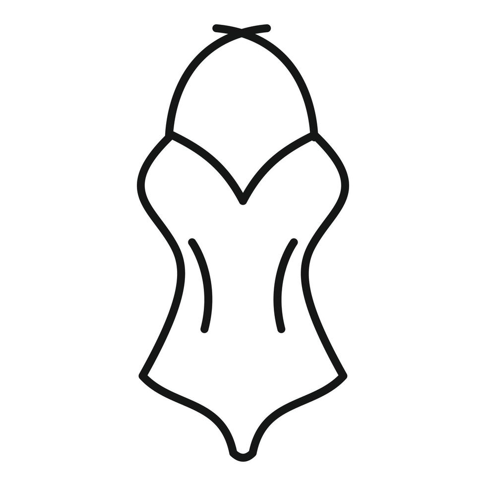 bikini zwempak icoon, schets stijl vector