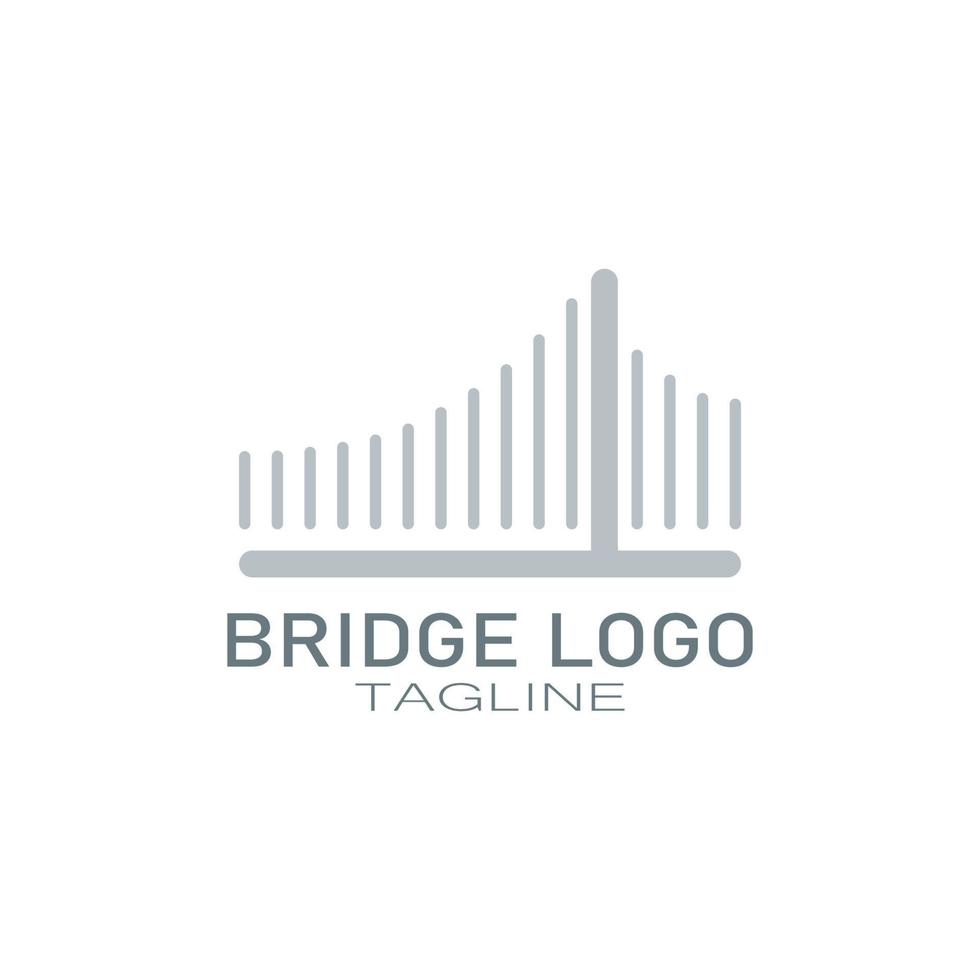 brug logo vector pictogram illustratie ontwerpsjabloon