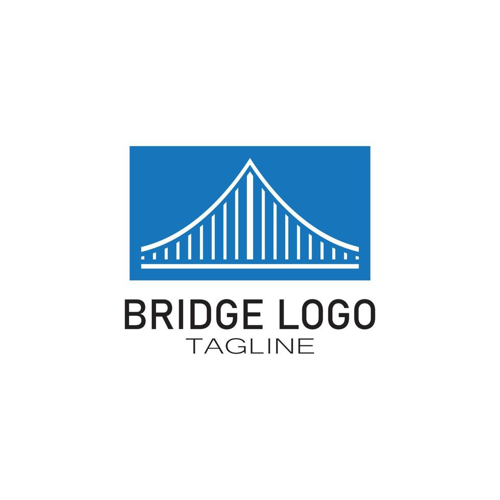 brug logo vector pictogram illustratie ontwerpsjabloon