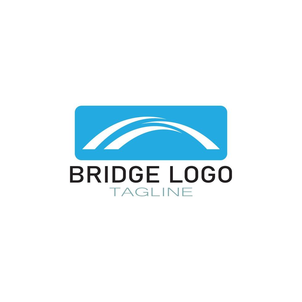 brug logo vector pictogram illustratie ontwerpsjabloon