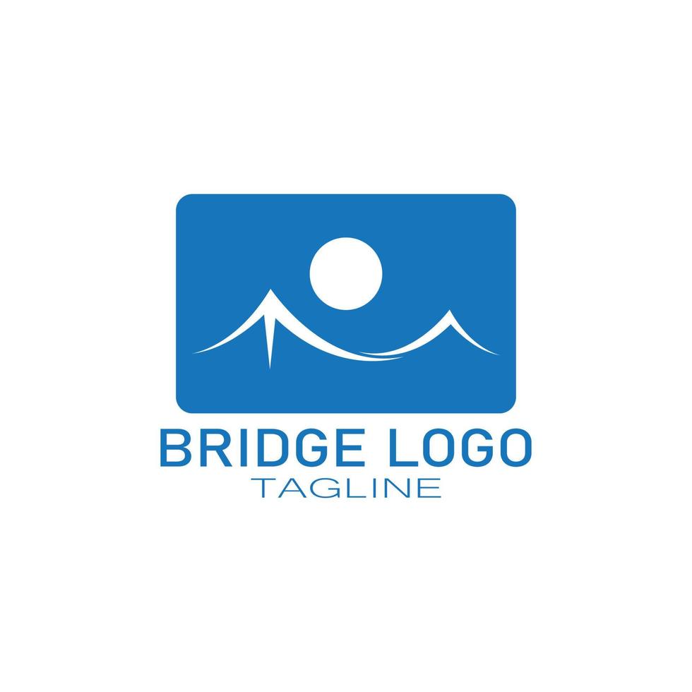 brug logo vector pictogram illustratie ontwerpsjabloon