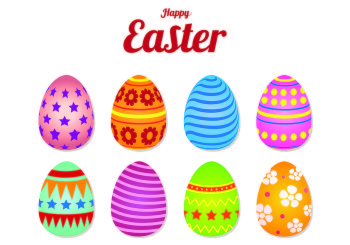 Iconen Van Easter Eggs vector