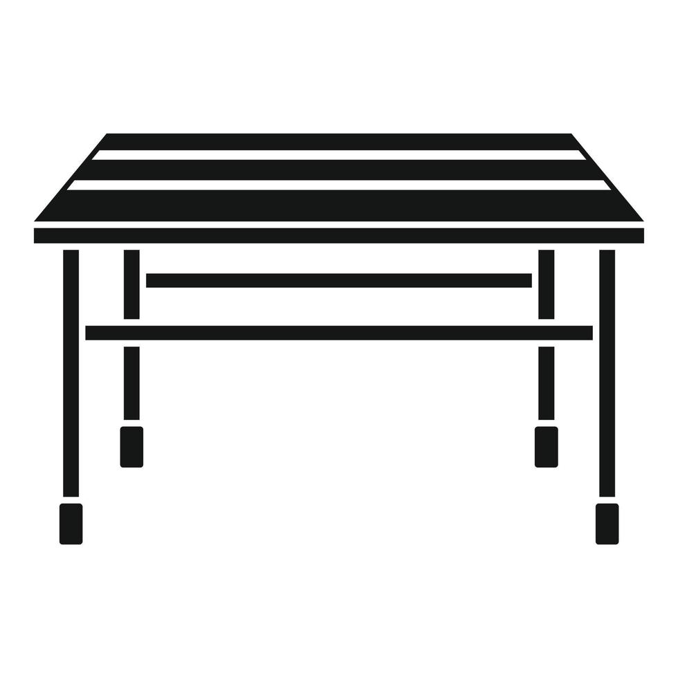 tuin tafel icoon, gemakkelijk stijl vector