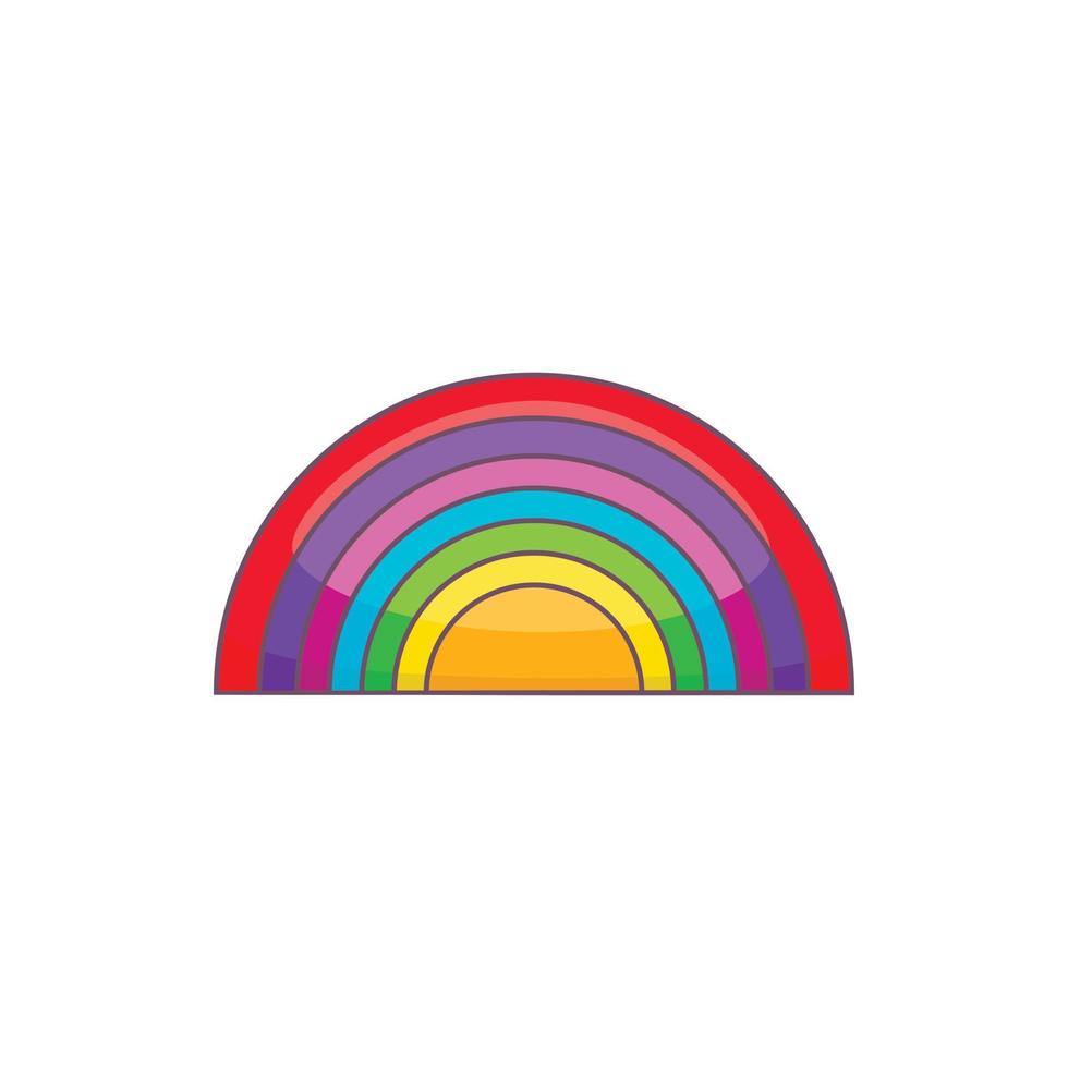 regenboog lgbt icoon, tekenfilm stijl vector