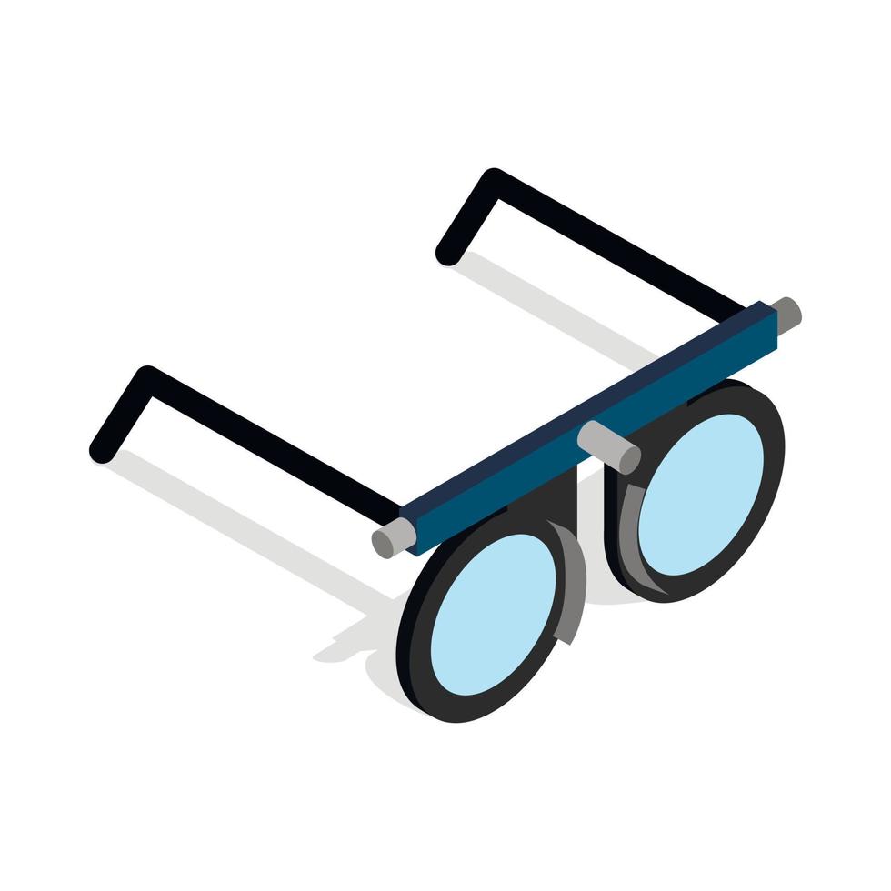 bril voor visie testen icoon vector