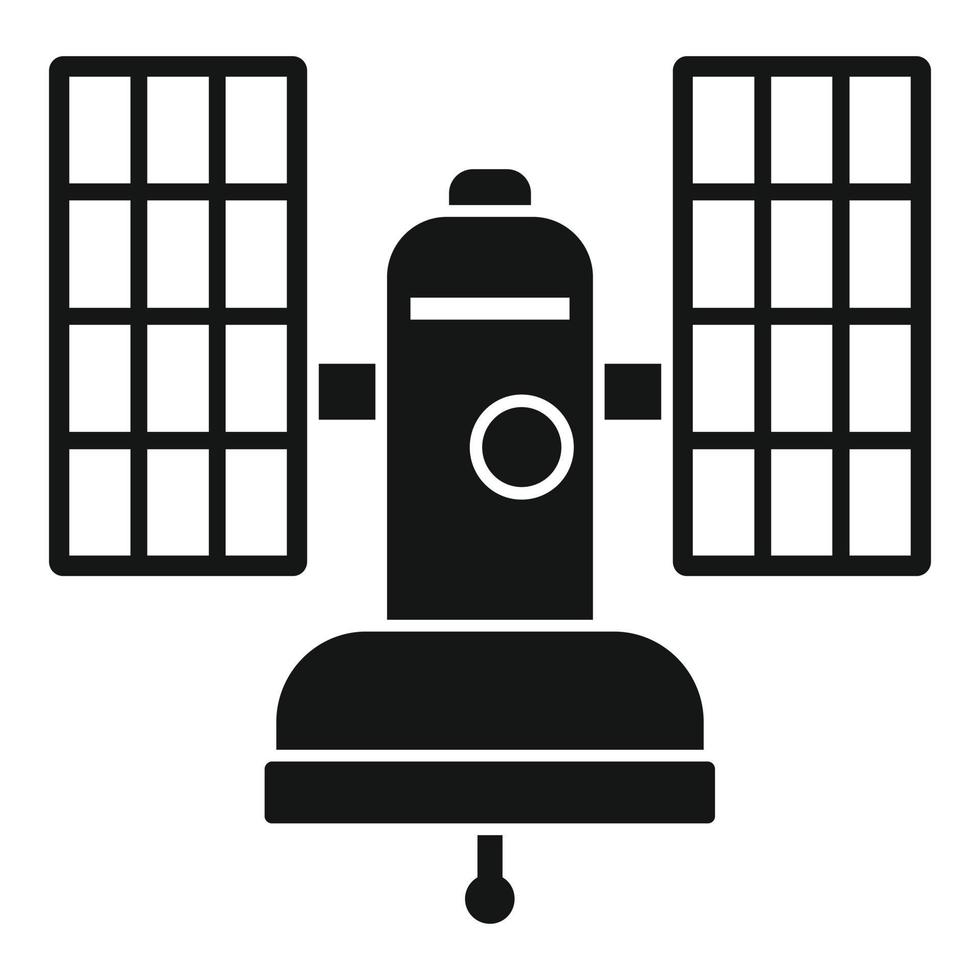 verbinding satelliet icoon, gemakkelijk stijl vector