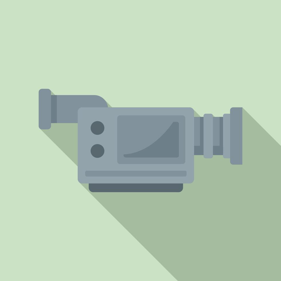 TV camera icoon, vlak stijl vector