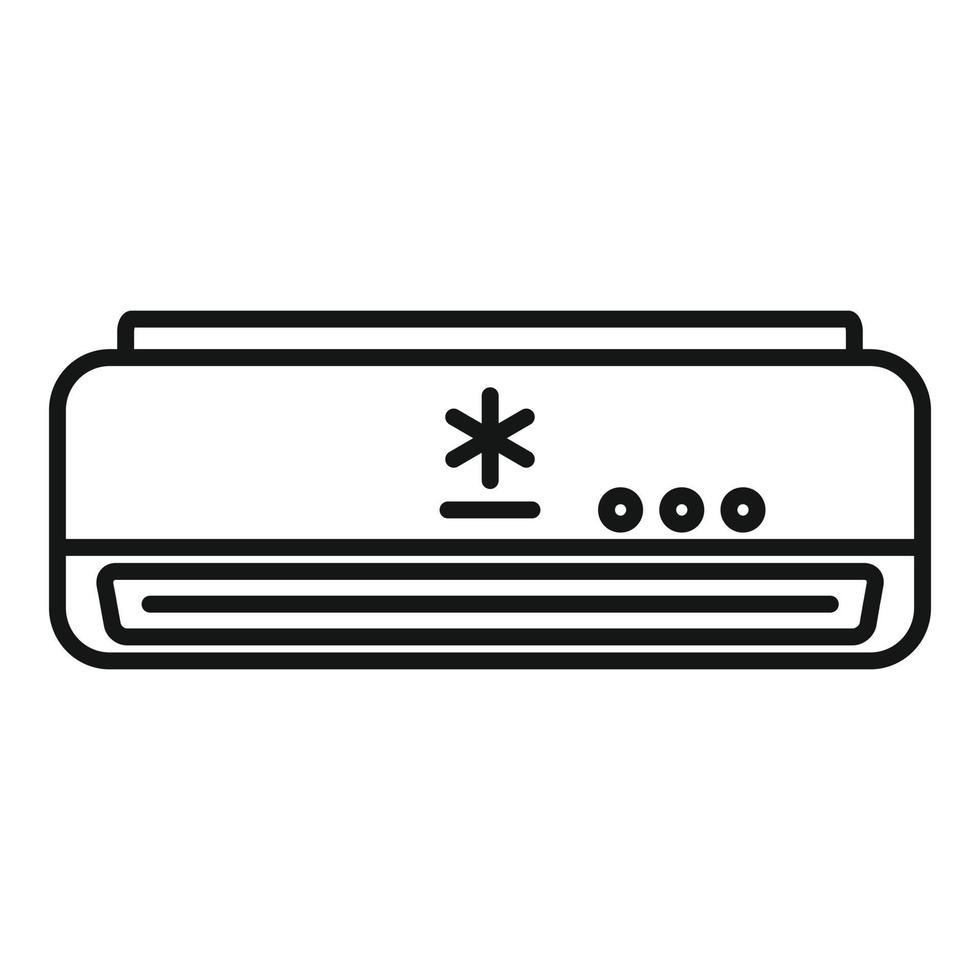 besparing lucht conditioner icoon, schets stijl vector