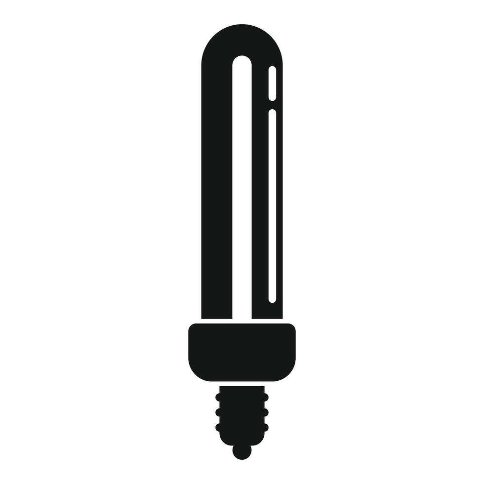 fluorescerend lamp icoon, gemakkelijk stijl vector