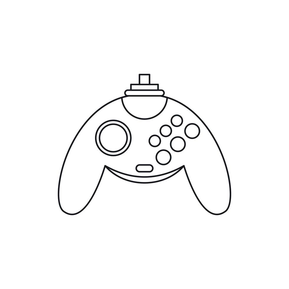 gamepad icoon, schets stijl vector