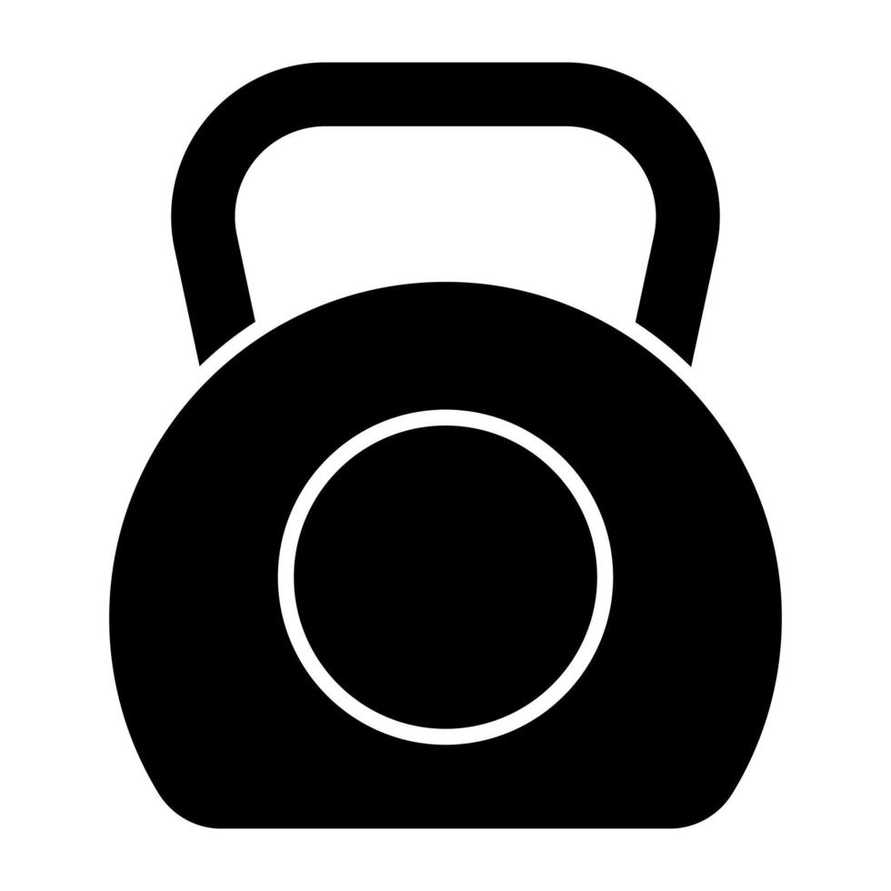 een modieus vector ontwerp van kettlebell