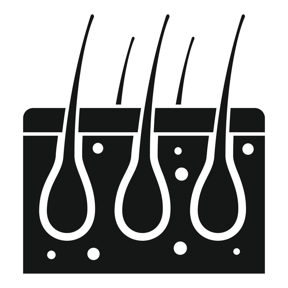 Mens huid haar- verwijdering icoon, gemakkelijk stijl vector