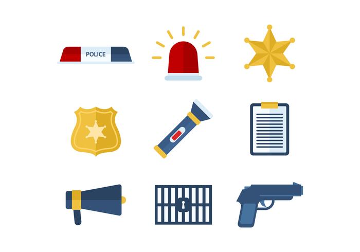 Gratis Politie Vector Icons