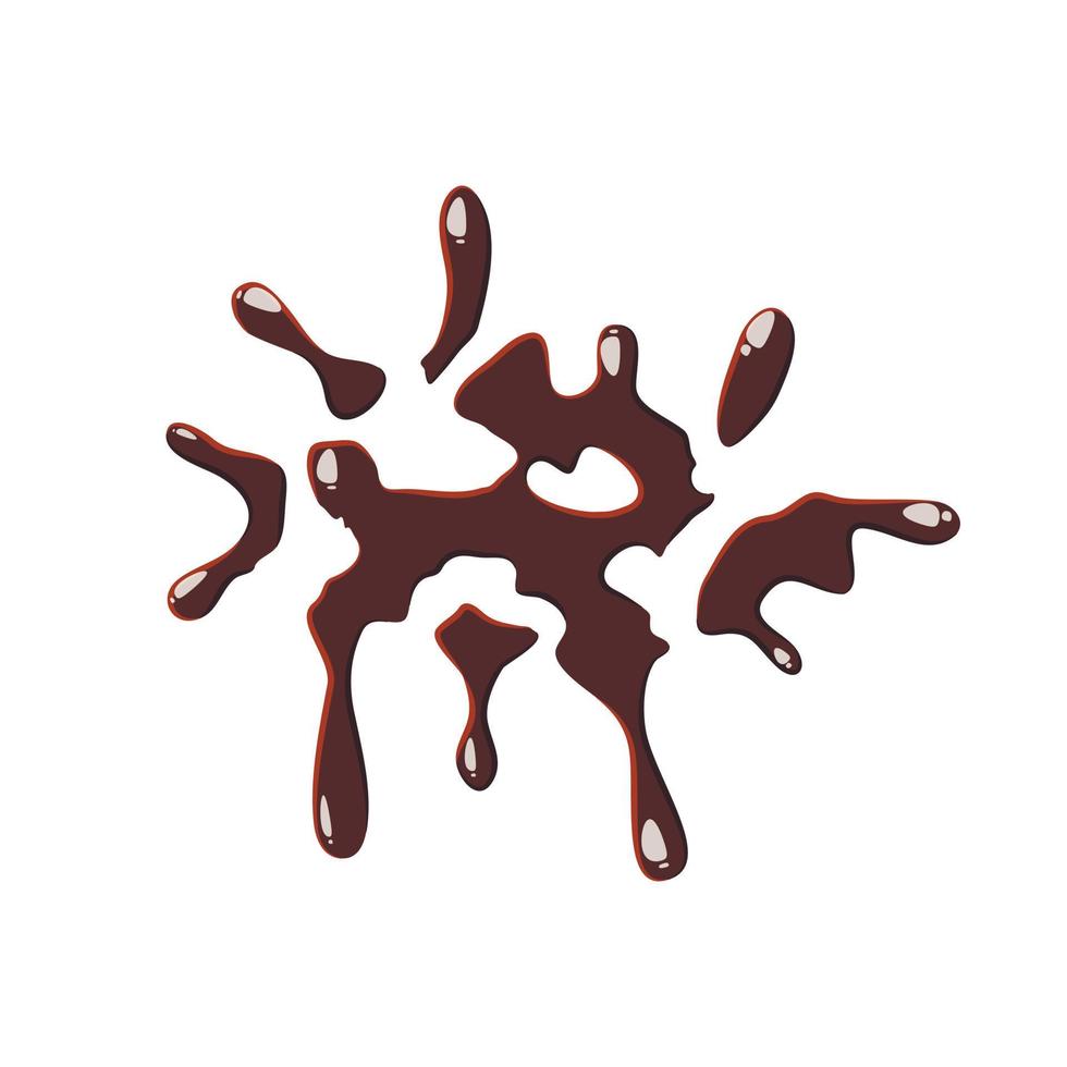 druppels van chocola icoon vector