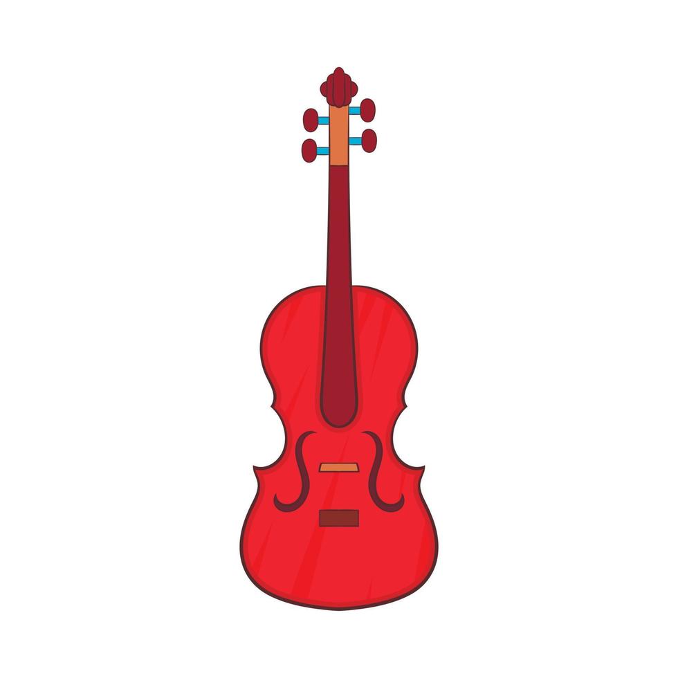 cello icoon, tekenfilm stijl vector