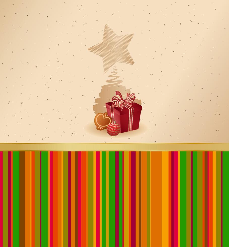 kerst wenskaart vector